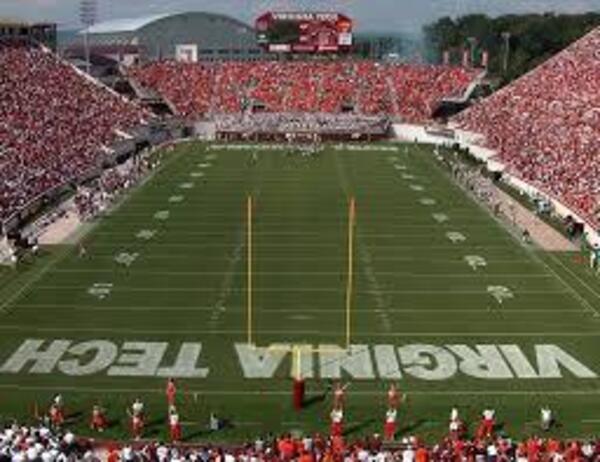 Lane Stadium home of the Hokies.