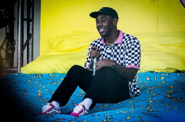 Tyler, The Creator grinning after the release of his new album, Chromakopia. 