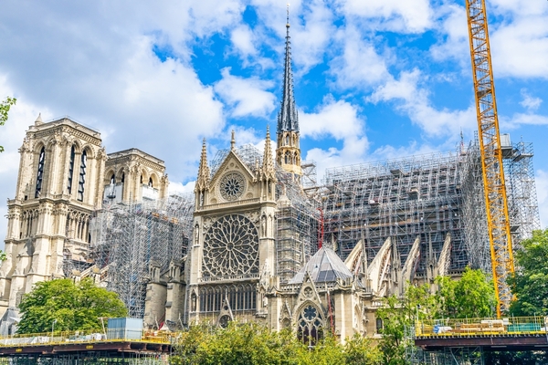 The Notre-Dame Cathedral under construction!