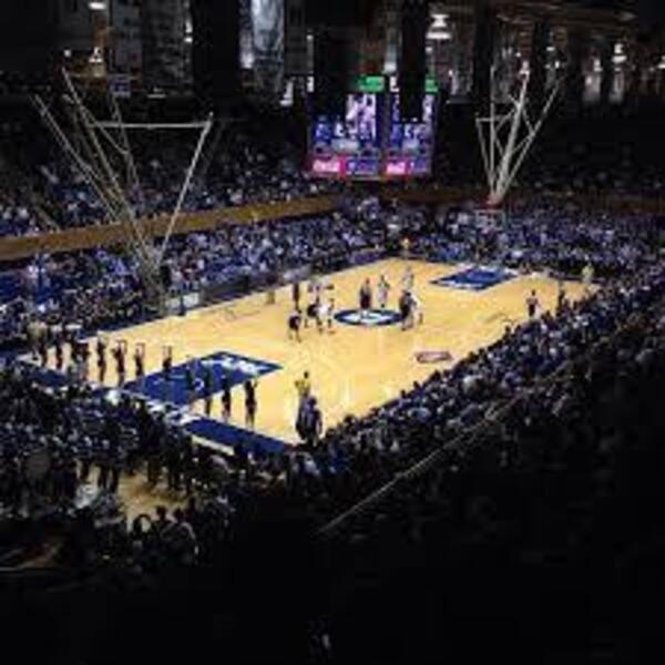 Cameron indoor, often considered one of the best college basketball arenas, getting geared up for a game.