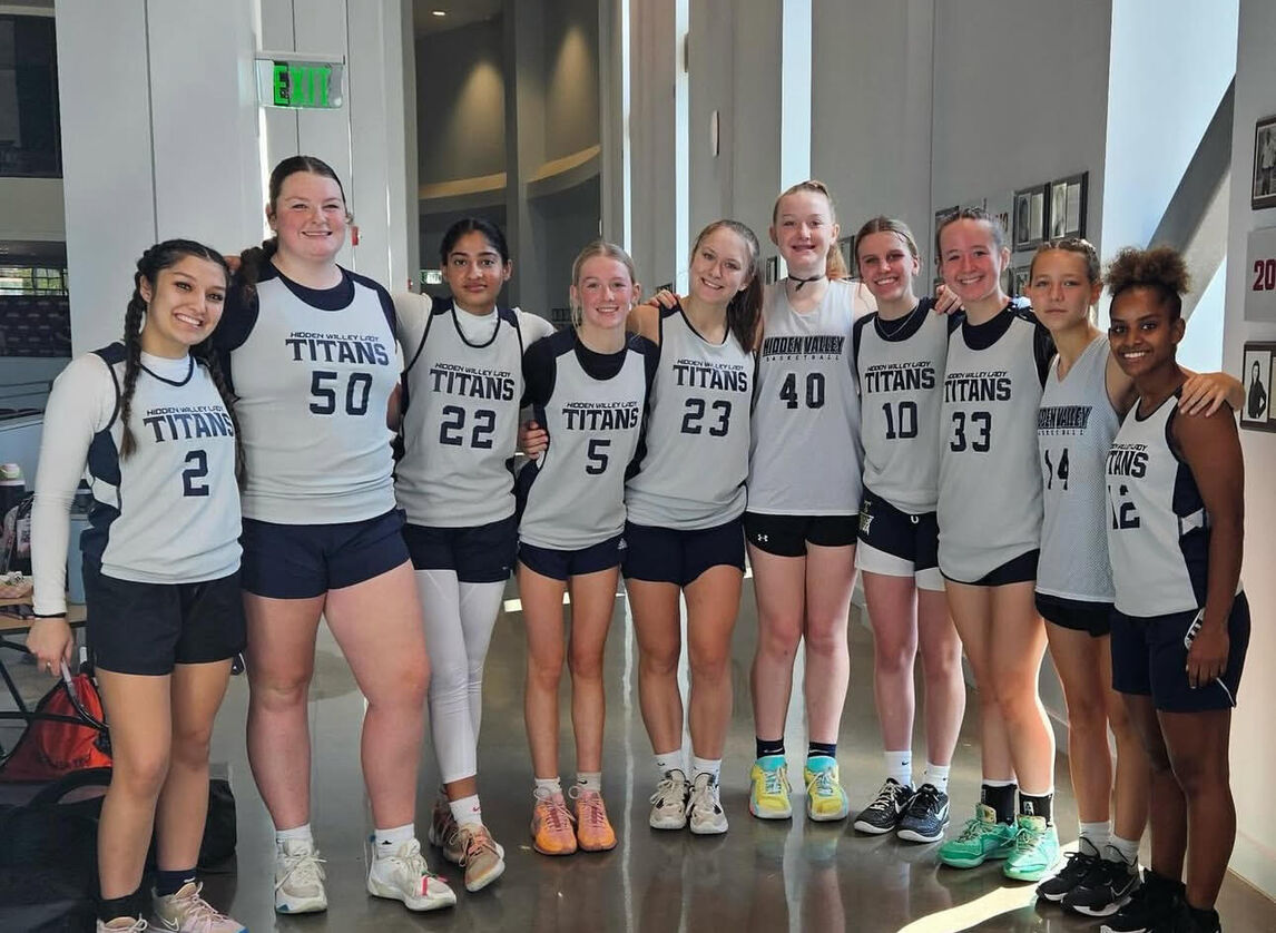 Girls Basketball celebrates their jamboree at Roanoke College.