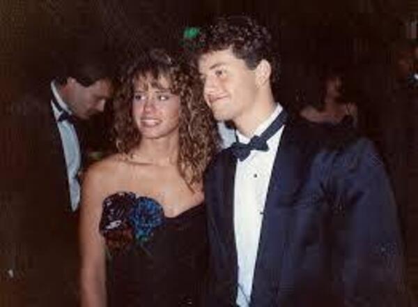 A couple at Prom in the 90's.